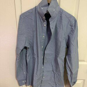 Zara Men's Size M Blue Button Up Shirt